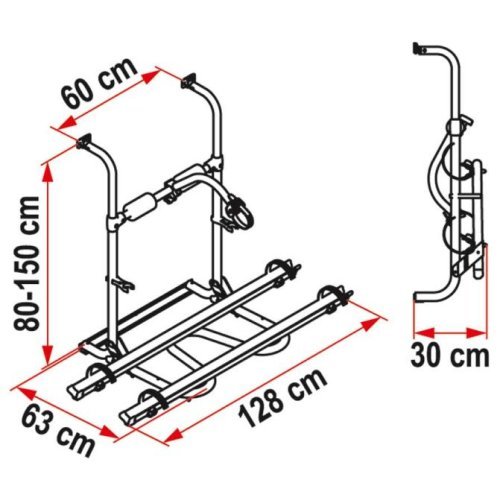 Rear carrier Carry Bike UL for 2 bicycles