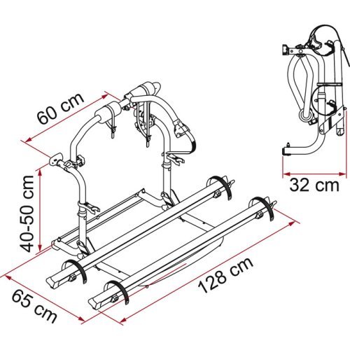 Rear carrier Carry Bike CL for 2 bicycles