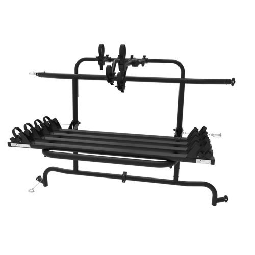 Rear carrier for VW Crafter from 2016 - For 4th wheels - Black