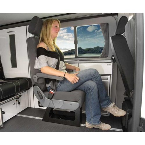 Euroseat A400, single seat w/ three-point seat belt, TÜV approved, buckle left