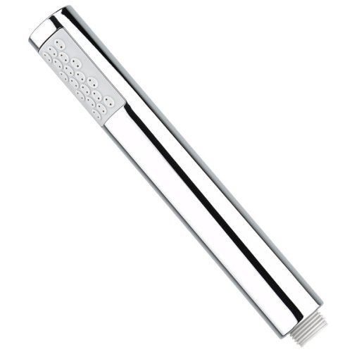 Rod hand shower 1/2" thread with anit lime knobs - steel chrome and gray