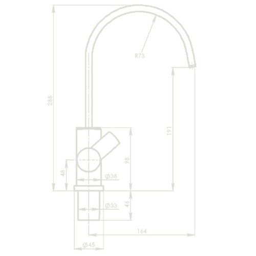 Single lever mixer Conc. S90 spout