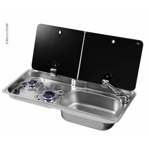 Camper van set 50 KC - stove-sink combination &amp; built-in fridge