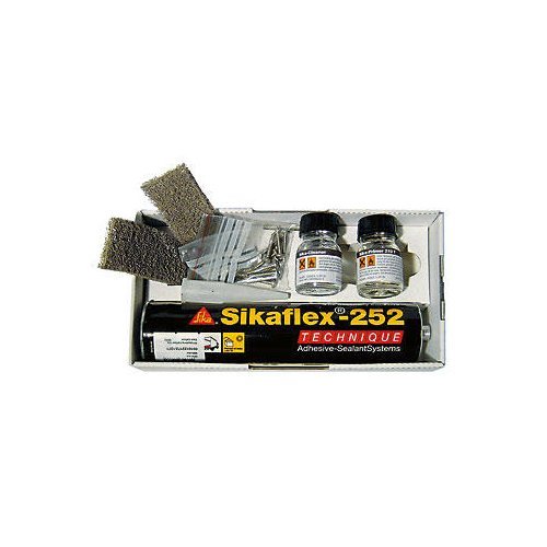 Adhesive set for 2-panels